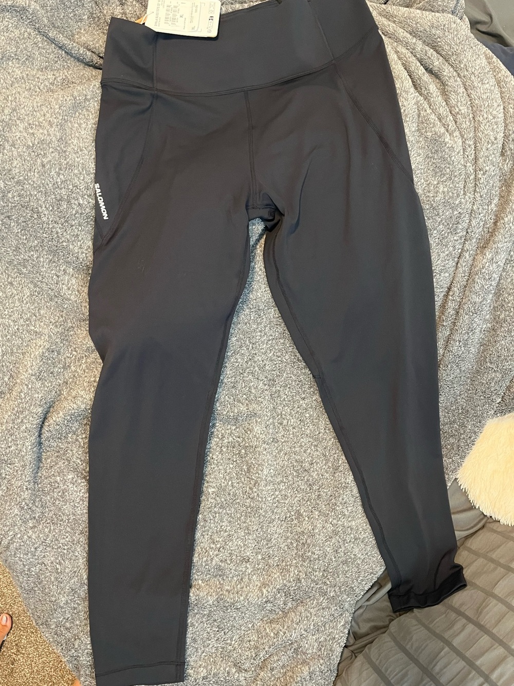 Salomon Black High-Waist Leggings